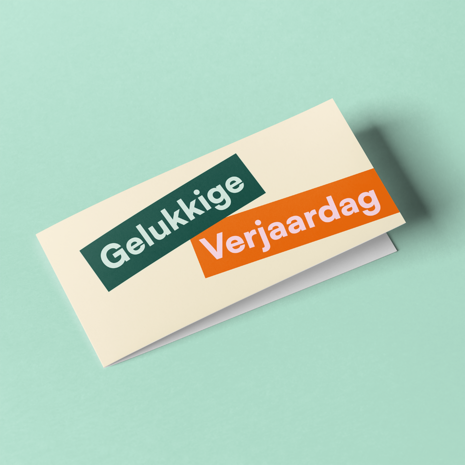 Wenskaart Gelukkige verjaardag